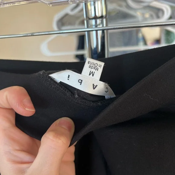 Cabi Black Ponte Knit Riding Pants Skinny Ankle Leggings 999 Sz M - Picture 5 of 7